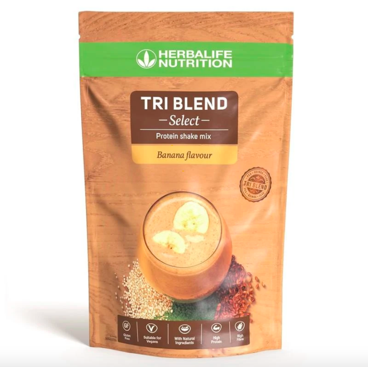Tri Blend Select - Mezcla para Batido de Proteínas Plátano 600 g